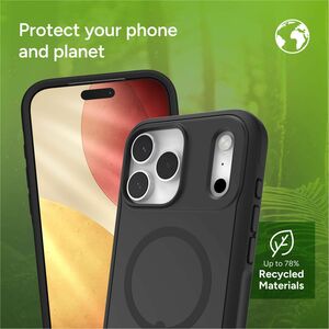 ZAGG Sedona Snap Case for Apple iPhone 17 Pro Max Smartphone - Flood Black - Impact Absorbing, Drop Resistant, Shock Absor