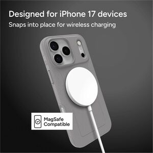 ZAGG Luxe Snap Case for Apple iPhone 17 Pro Max Smartphone - Grey
