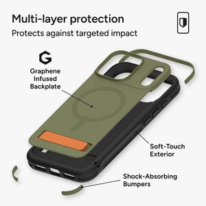 ZAGG Sedona Snap Case for Apple iPhone 17 Smartphone - Sea Kelp - Impact Absorbing, Drop Resistant, Shock Absorbing, Slip 