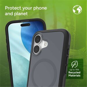 ZAGG Sedona Snap Case for Apple iPhone 17 Smartphone - Charcoal Grey - Impact Absorbing, Drop Resistant, Shock Absorbing, 