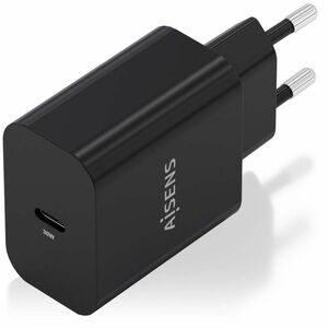 CARGADOR GAN 30W 1XUSB-C PD3.0 NEGRO