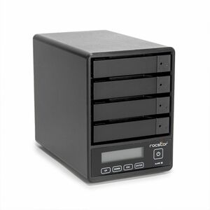 Rocpro U35 Professional 96TB RAID Drive - 24x4TB HDD - 7200 RPM - RAID 0/5/JBOD - USB 3.2 Gen 1 - 4-Bay - Hot Swap Tray - 