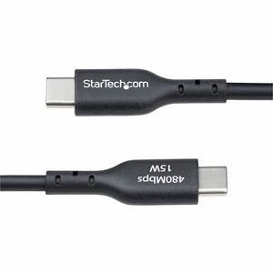 StarTech.com 15 cm USB-C/USB-A Data Transfer Cable - 1 - Cable for Charger, Power Bank, Mobile Device, Wall Charger - Firs