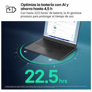 LG gram 16Z90T-G.AD8BB 40.6 cm (16") Notebook - WQXGA - Intel Core Ultra 7 255H - 32 GB - 2 TB SSD - Spanish Keyboard - Wh