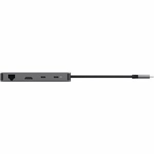 Trust Dalyx USB-Typ C Docking Station für Notebook, Tablet-PC - Ladefunktion - Speicherkartenleser - SD, microSD - Grau - 