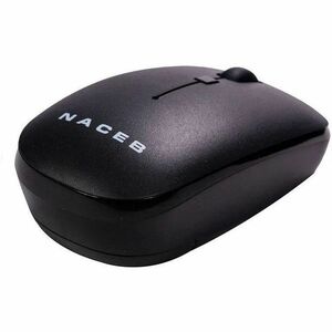 Mouse Naceb - Radiofrecuencia - USB - 3 Botón(es) - Negro - Inalámbrico - 2.40GHz - 1600 dpi - Rueda de desplazamiento - 1