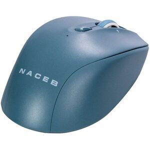 Mouse Naceb - Radiofrecuencia - USB - 5 Botón(es) - Azul - Inalámbrico - 2.40GHz - 1600 dpi - Rueda de desplazamiento - 1 