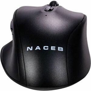 Mouse Naceb - Radiofrecuencia - USB - 5 Botón(es) - Negro - Inalámbrico - 2.40GHz - 1600 dpi - Rueda de desplazamiento - 1