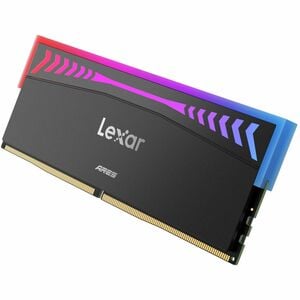 Module mémoire gaming Lexar® Ares DDR5 2nd génération 7600 CL36 1,4 V avec dissipateur thermique et éclairage RGB, Kit 32G