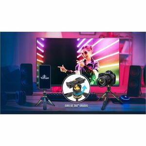 Trípode Yeyian - Plástico ABS, Aluminio - Negro, Oro