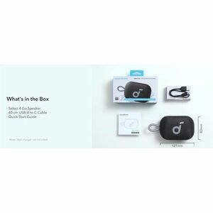 soundcore SoundCore Select 4 Go Pórtatil Bluetooth Sistema de Altavoces - 5W RMS - Negro - Batería Recargable