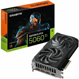 GIGABYTE NVIDIA GeForce RTX 5060 Ti Graphic Card - 16 GB GDDR7 - 7680 x 4320 - 2.57 GHz Core - 128 bit Bus Width - PCI Exp