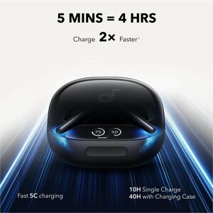 soundcore Liberty 4 Pro True Wireless Earbud Stereo Earset - Black - Binaural - In-ear - Noise Canceling