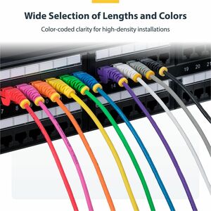 StarTech.com 50 cm (19.69") Category 6 Network Cable - 1 - Cable for Network Device - First End: 1 x RJ-45 Network - Male 