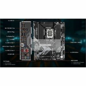 GIGABYTE Ultra Durable B760 G X WF6E GEN5 Gaming Desktop Motherboard - Intel B760 Chipset - Socket LGA-1700 - ATX - Core, 