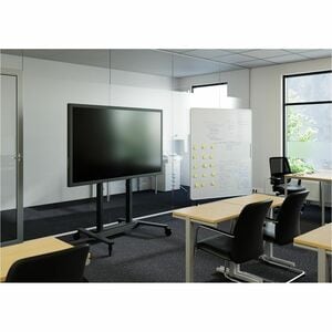 Vogel's RISE RISE 4205 Display Cart - 120 kg Load Capacity - 4 Casters - 100 mm Caster Size - Black - 109.2 cm (43") to 21