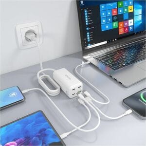 CARGADOR SOBREMESA GAN 100W 3XUSB-C PD3.0 QC5.0 USB-A QC3.0