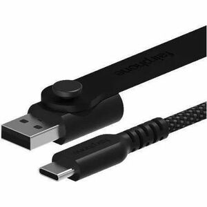 Fairphone LongLife 1 m USB-C Datentransferkabel - Cable for Smartphone - 480 Gbit/s - Abschirmung - Schwarz, Grau