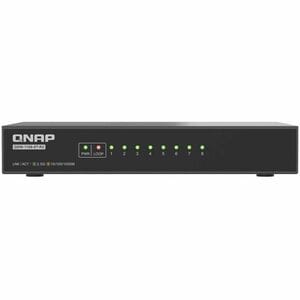 QNAP QSW QSW-1108-8T-R2 8 Ports Ethernet Switch - 2.5 Gigabit Ethernet - 2.5GBase-T, 100/1000Base-T - Black - 2 Layer Supp
