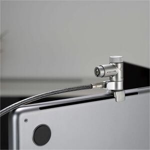 Targus HyperShield HS5910GL Cable Lock For Notebook - 1.98 m Cable - Portable - Keyed Lock - Silver - Galvanized Steel - F