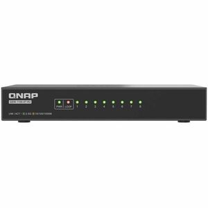 QNAP QSW QSW-1108-8T-R2 8 Ports Ethernet Switch - 2.5 Gigabit Ethernet - 2.5GBase-T, 100/1000Base-T - Black - 2 Layer Supp