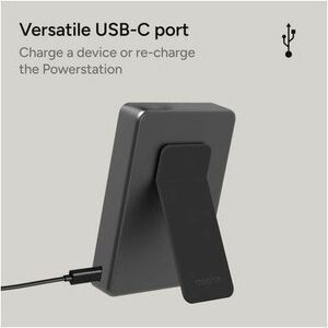 mophie powerstation Power Bank - For Smartphone, Headphone, Tablet PC - 10000 mAh - 20 W - USB Type-C Connector - Qi2 Cert