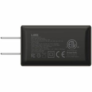 UAG SRGE (US) 100W 3 Port Wall Charger - Black - 100 W - United States - 120 V AC, 230 V AC Input - 5 V DC, 9 V DC, 12 V D