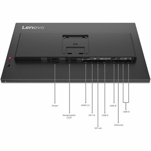 Lenovo ThinkVision P27QD-40 27 Zoll Class WQHD LED-Monitor - 16:9 Format - Schwarz - 68,6 cm (27 Zoll) Viewable - IPS-Tech