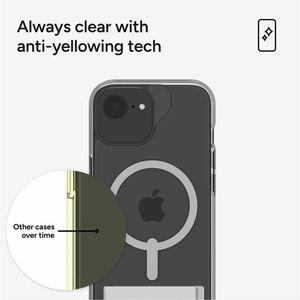 ZAGG Crystal Palace Kickstand. Etui-Typ: Cover, Markenkompatibilität: Apple, Kompatibilität: iPhone 17e/16e/15/14/13, Maxi