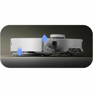 ROBOROCK Qrevo Curv 5A1 Robot Aspirapolvere e Lavapavimenti, Aspirazione 18.500 Pa, Doppio Sistema Anti-Groviglio, Mocio e