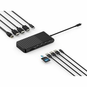 Kensington UH1510P EQ USB-C 5Gbps Triple Video Driverless Mobile Dock - for Notebook, Mobile Workstation - Charging Capabi