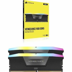 Módulo RAM Corsair Vengeance RGB para Computadora de juegos, Placa Base - 32GB - RGB - DDR5-6400/PC5-51200 DDR5 SDRAM - 64