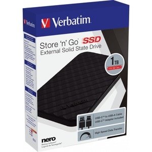 Unità stato solido Portatili Verbatim Store 'n' Go - Esterno - 1 TB - Computer portatile, Desktop PC Dispositivo supportat
