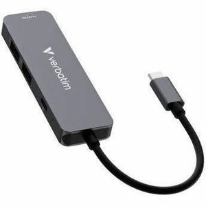 Docking station Verbatim USB Type-C - Compatibilita carica - 4K @30Hz - 3840 x 2160 - 3 x Porte USB - 2 x Porte USB Tipo-A