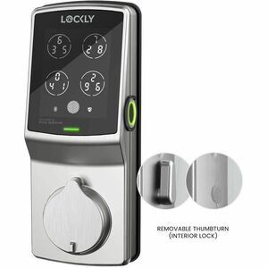 Lockly Secure Plus Childproof Edition Bluetooth Smart Lock Detachable Knob Version (Satin Nickel) - Childproof - Removable