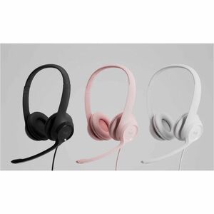 Logitech 有线 入耳式, 头戴式 立体声 耳机 - 黑 - 双声道 - 上耳式 - 32 欧姆 - 20 Hz 到 20 kHz - 190 cm 线缆 - 降噪, 双向 麦克风 - C型 USB