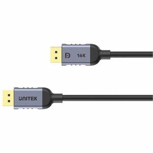 2M DisplayPort 2.1 Cable 16K 60Hz & 8K 120Hz 4K240Hz Grey UNITEK Gift Box