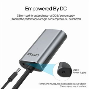 Unitek 5 m USB-C Data Transfer/Power Cable - Cable for Webcam, Microphone, Wireless Receiver - First End: 1 x USB 3.0 Type