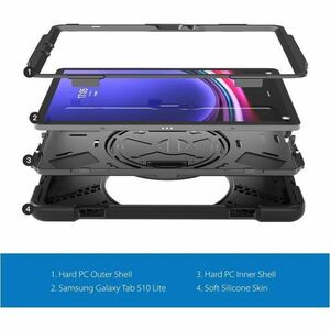 Strike Rugged Rugged Carrying Case Samsung Galaxy Tab S10 FE, Galaxy Tab S10 Lite, Galaxy Tab S7, Galaxy Tab S8, Galaxy Ta