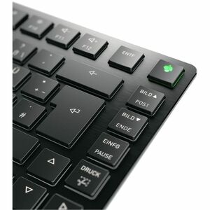 CHERRY MXU-270 Keyboard - Compact - Wired/Wireless Connectivity - USB 2.0 Type A Interface - RGB LED - English (US) - Blac