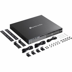 TP-Link Omada SG6428X 24 Ports Manageable Layer 3 Switch - Ethernet, 10 Gigabit Ethernet - 10/100/1000Base-T, 10GBase-X - 