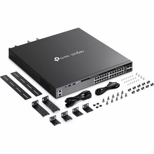 TP-Link Omada 25 Ports Ethernet Switch - Gigabit Ethernet, 10 Gigabit Ethernet - 10/100/1000Base-T, 10GBase-X - 3 Layer Su