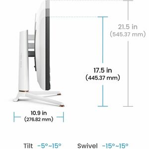 Monitor LED para juegos BenQ MOBIUZ EX271Q 27" (68.6cm) Clase WQHD - 16:9 - 27" (68.6cm) Viewable - Tecnología conmutación