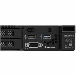 Servidor Lenovo ThinkSystem SR250 V3 7DCL1004LA - 1 x Intel Xeon 2.60GHz - 16GB RAM - 12Gb/s SAS Controlador - 1U Bastidor