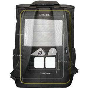 Estuche de transporte Asus ROG BP4701 (Mochila) para 43.2cm (17") a 43.9cm (17.3") Portátil - Negro - Resistente al agua, 