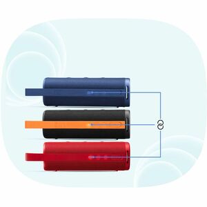 Xiaomi Sound MDZ-38-DB Pórtatil Bluetooth Sistema de Altavoces - 30W RMS - Rojo - Batería Recargable - 1