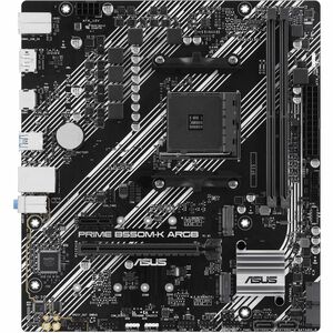 Carte Mère Asus Prime B550M-K ARGB - AMD B550 Chipset - Socket AM4 - Micro ATX - Ryzen 5, Ryzen 3 processeur compatible - 