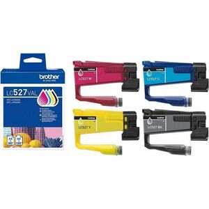 Brother LC527VAL Original Inkjet Ink Cartridge - Value Pack - Black, Cyan, Magenta, Yellow - 4 Pack - 1300 Pages, 900 pages