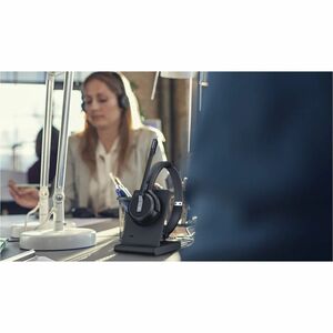 EPOS IMPACT 5000 Go Wireless Over-the-head, On-ear Stereo Headset - Black - Microsoft Teams Certification - Binaural - Sup