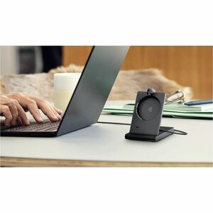 EPOS IMPACT 5000 Go Wireless Over-the-head, On-ear Mono Headset - Black - Microsoft Teams Certification - Monaural - Supra